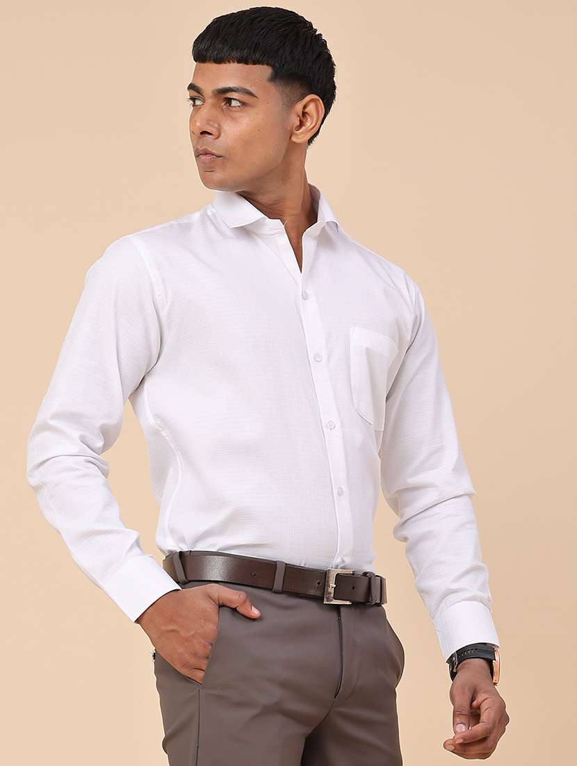 white cotton formal shirt - 22359268 -  Standard Image - 3