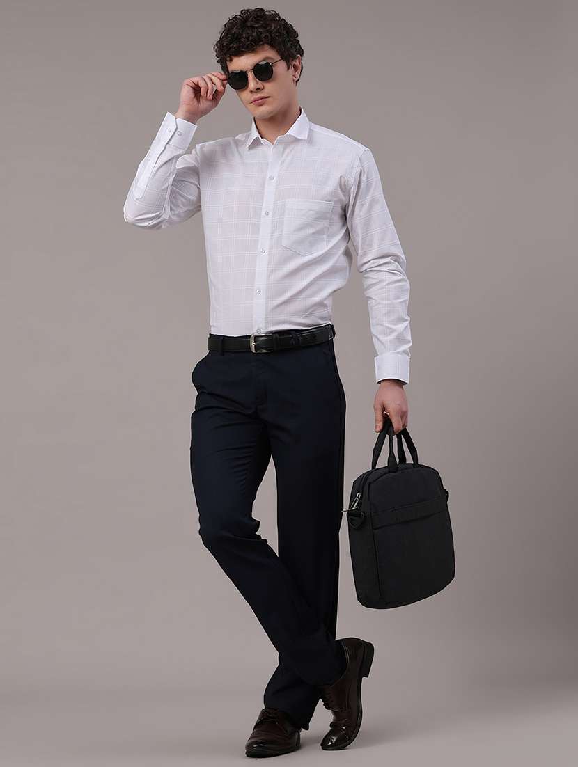 men checkered long sleeve slim fit formal shirt - 22359277 -  Standard Image - 5