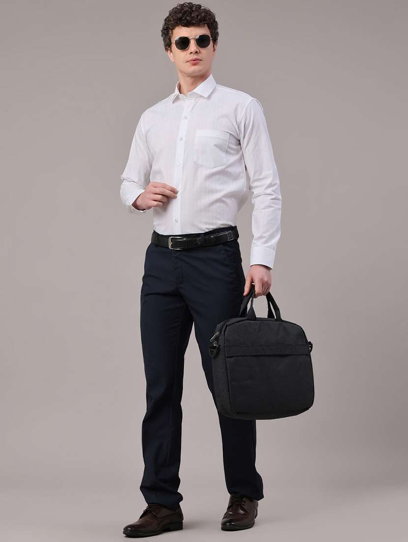 men self design long sleeve slim fit formal shirt - 22359281 -  Standard Image - 5