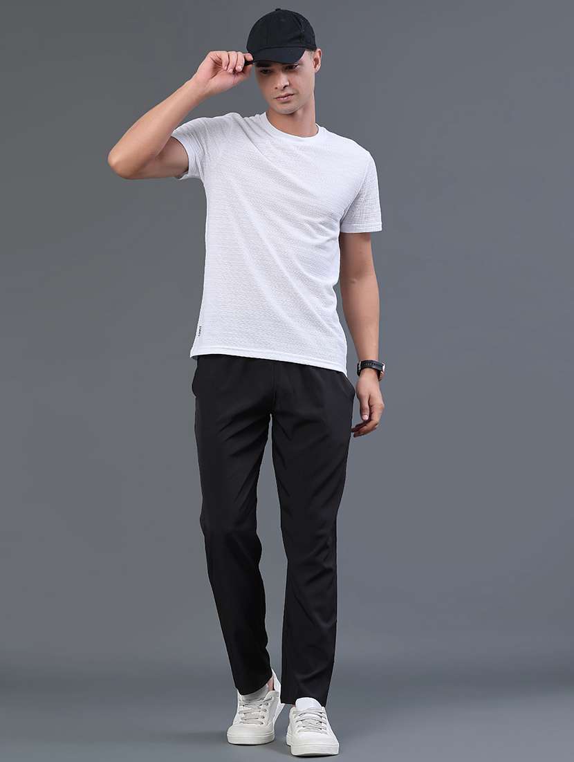 men solid mid rise track pant - 22359295 -  Standard Image - 5