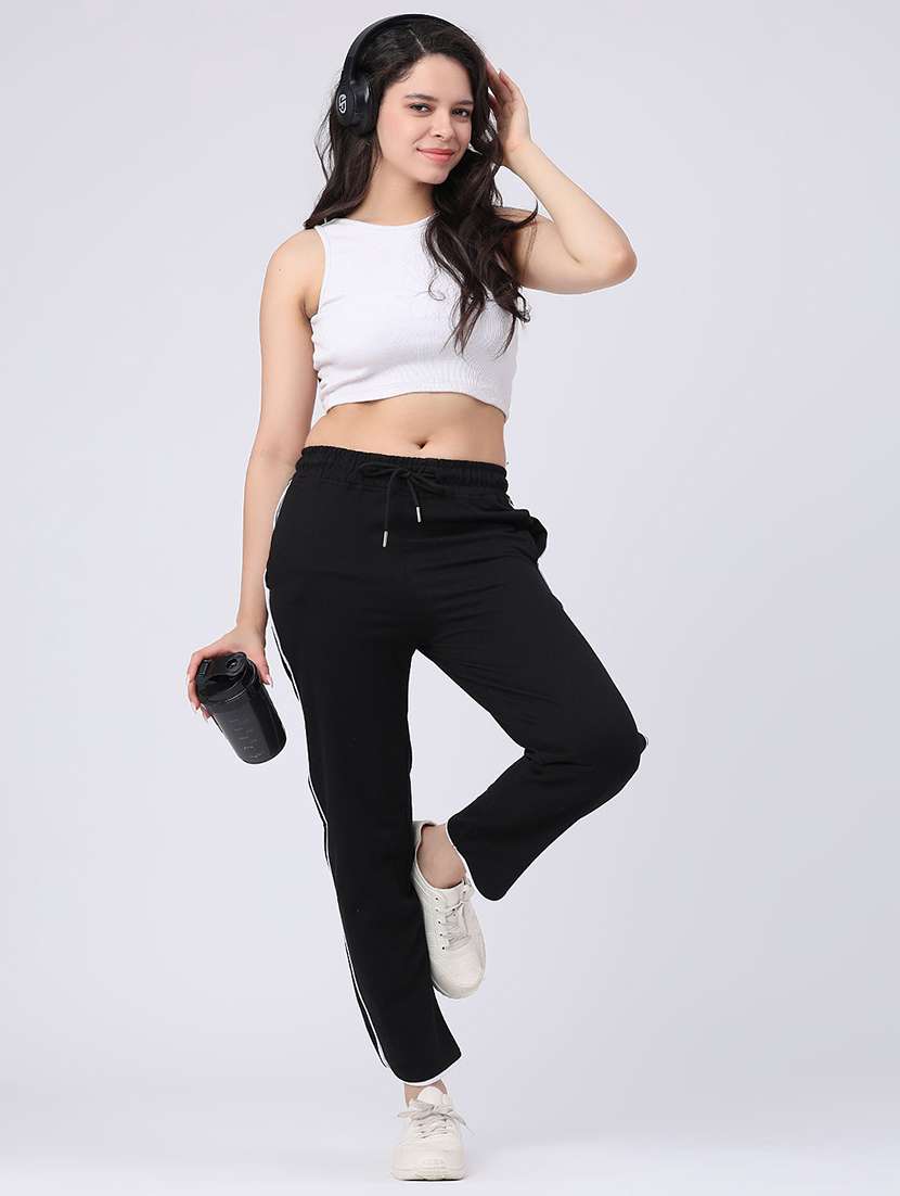 women tapered mid rise track pant - 22359322 -  Standard Image - 5