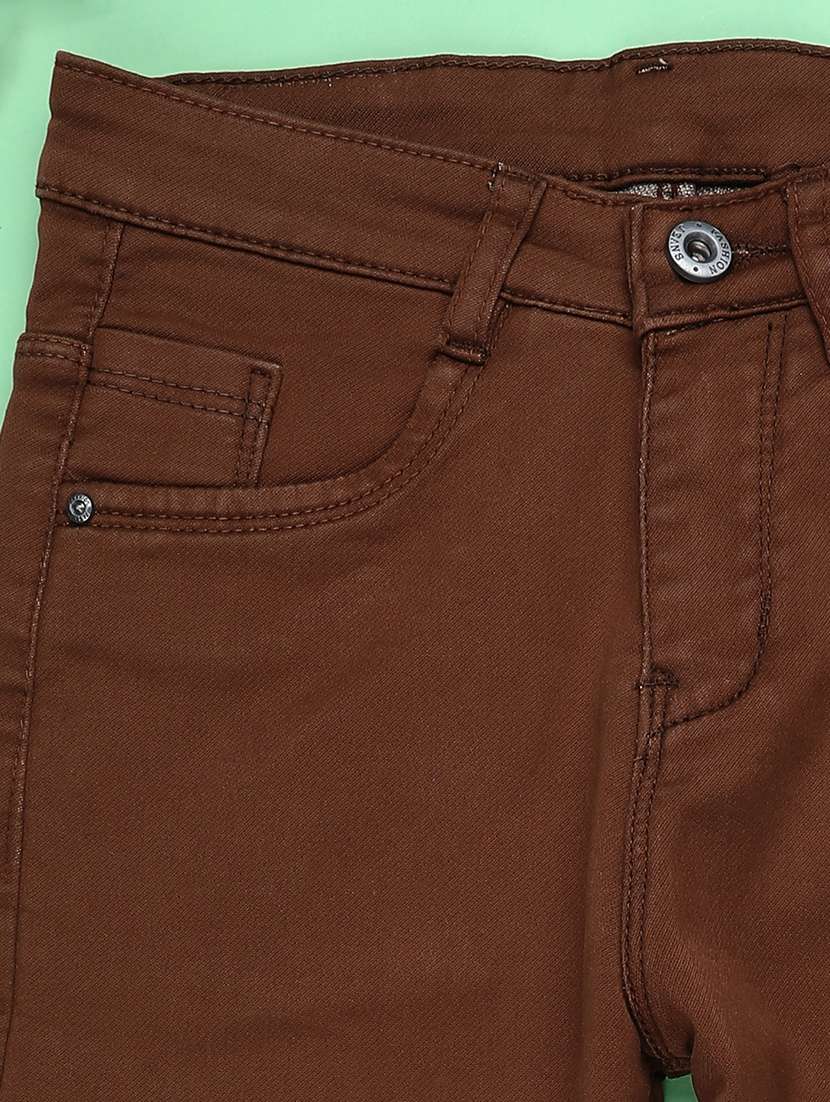girls plain mid rise straight fit jeans - 22359427 -  Standard Image - 3