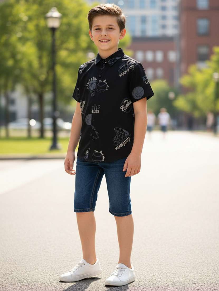 black cotton shirt