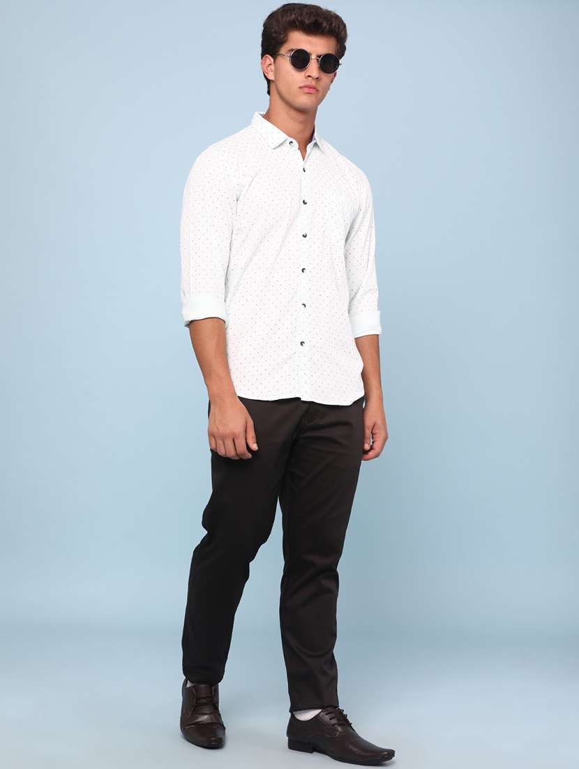 green cotton casual shirt - 22359853 -  Standard Image - 5