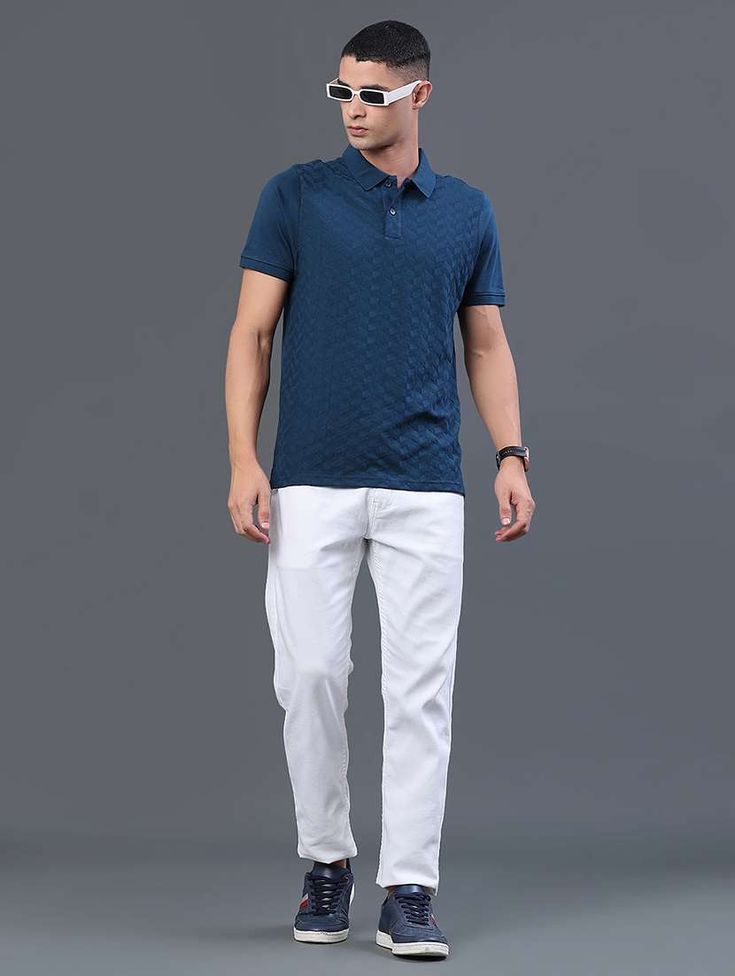 men self design short sleeve regular fit polo t-shirt - 22359910 -  Standard Image - 5