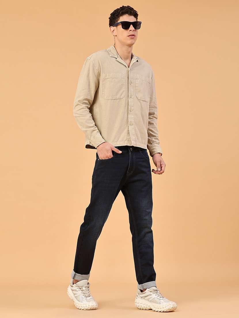 men washed mid rise full length slim fit jeans - 22359933 -  Standard Image - 5