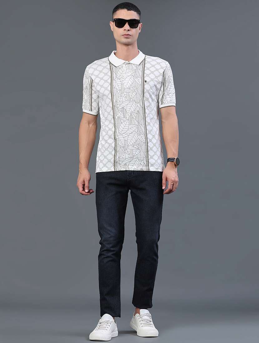 men printed short sleeve regular fit polo t-shirt - 22359961 -  Standard Image - 5