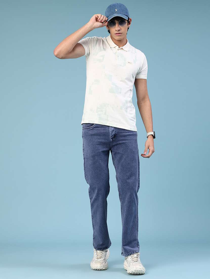 white cotton blend plain tshirt - 22359963 -  Standard Image - 3