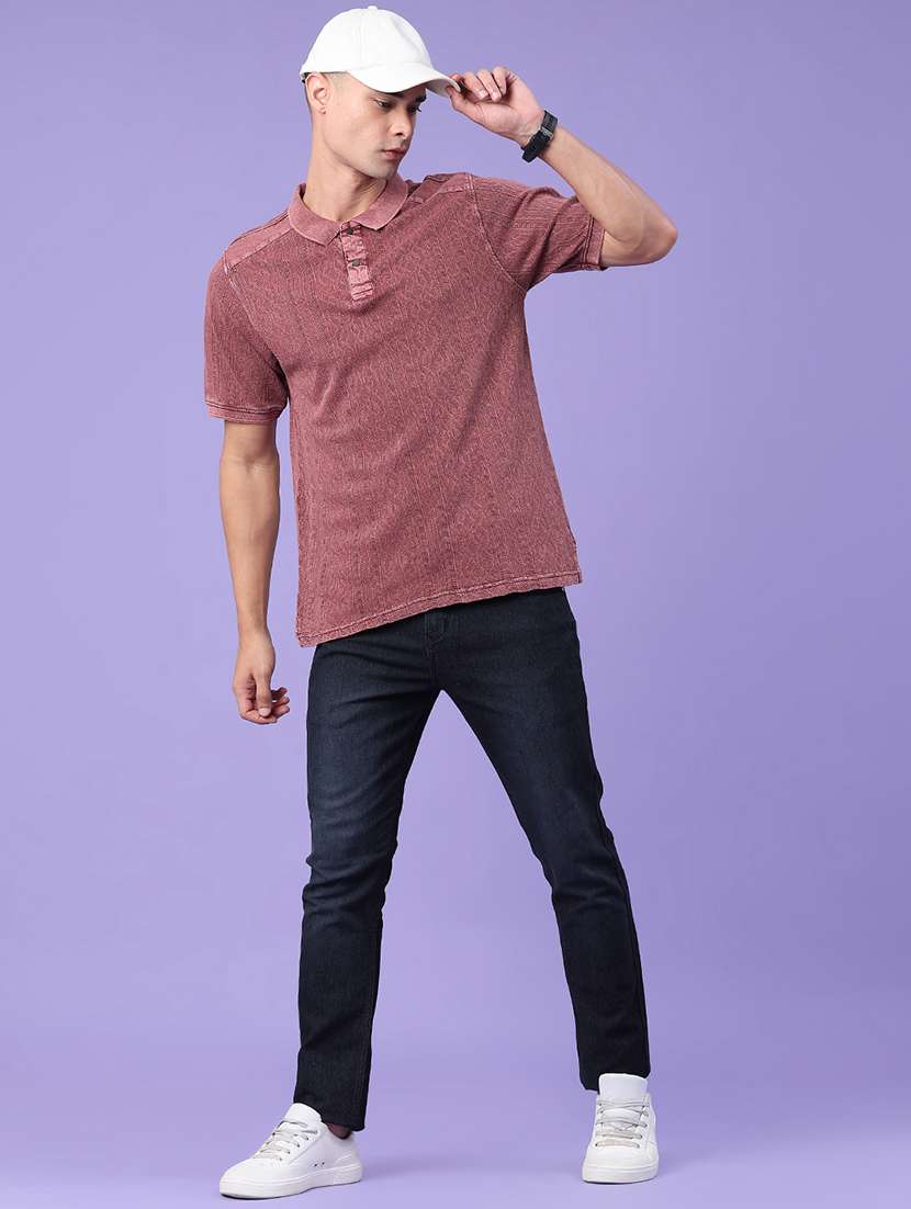 men self design short sleeves casual t-shirt - 22359971 -  Standard Image - 5