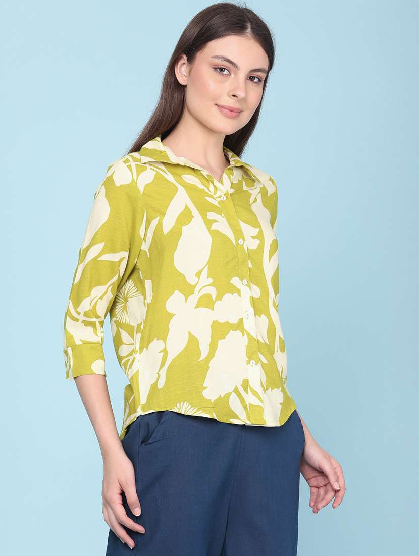 women printed collared regular shirt - 22360003 -  Standard Image - 3