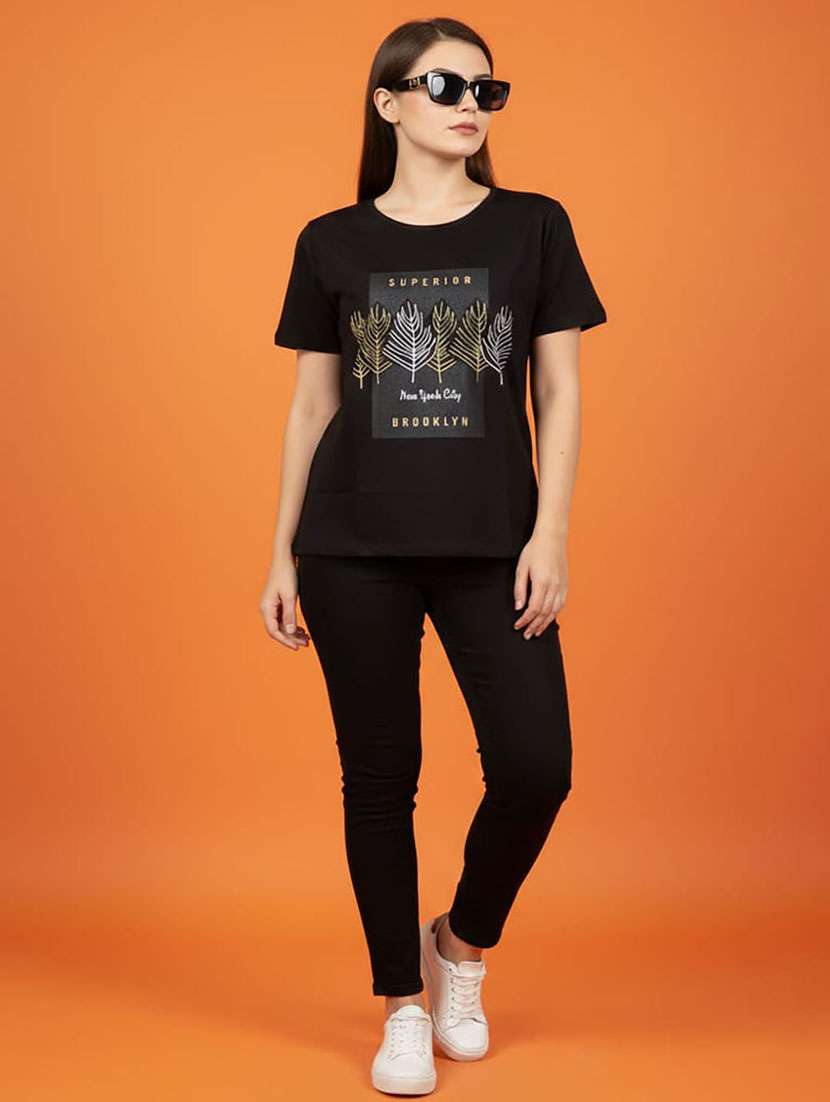 women printed short sleeve t-shirt - 22360319 -  Standard Image - 3