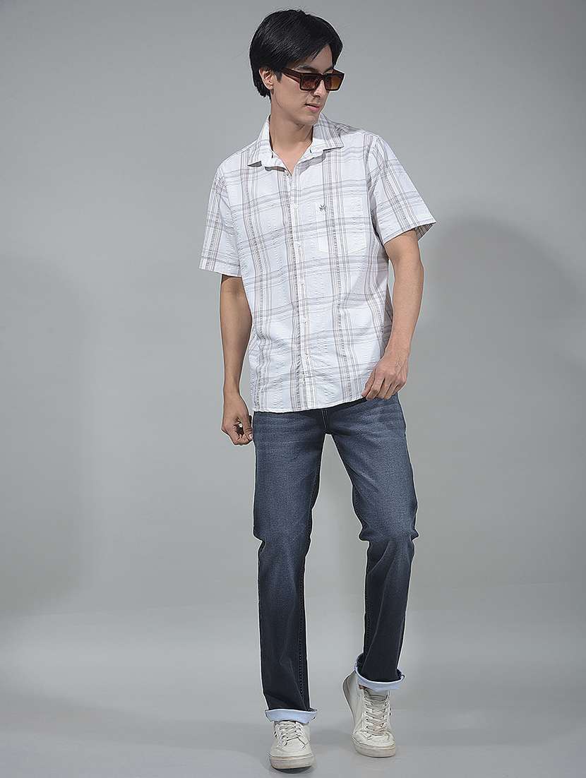 Men Washed Mid Rise Full Length Jeans - 22360337 -  Standard Image - 5