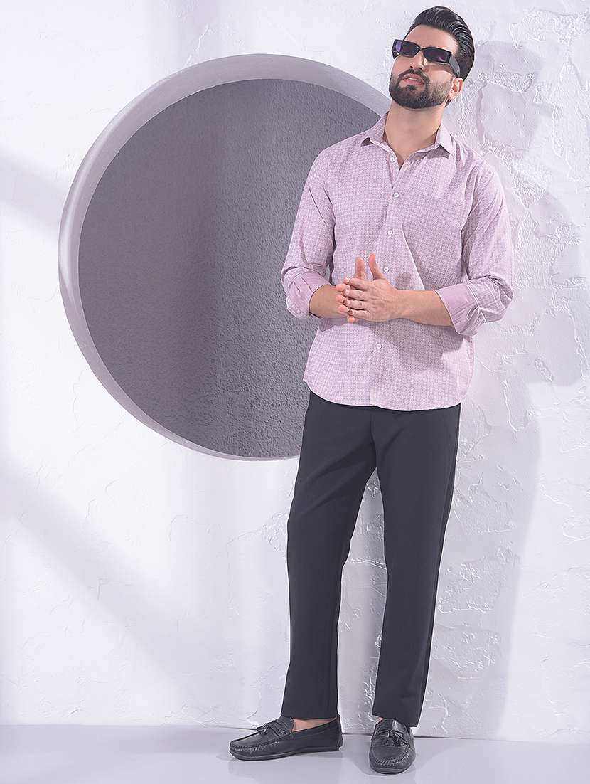 men printed long sleeve regular fit casual shirt - 22360549 -  Standard Image - 5