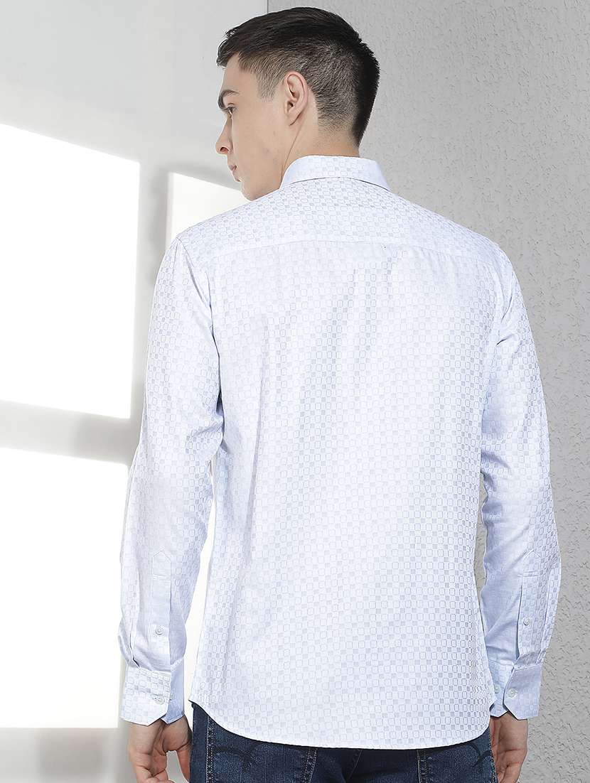 men printed long sleeve regular fit casual shirt - 22360561 -  Standard Image - 3