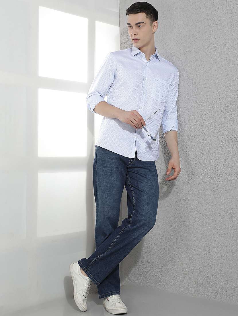 men printed long sleeve regular fit casual shirt - 22360561 -  Standard Image - 5