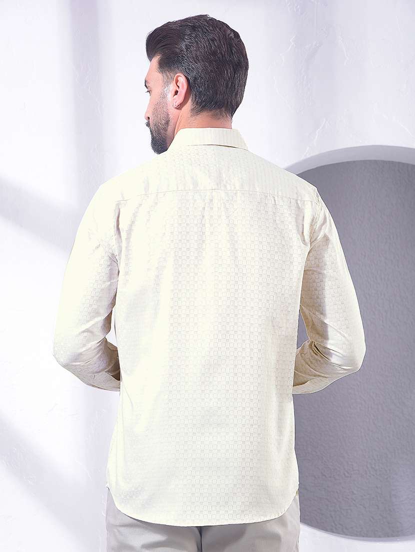 men printed long sleeve regular fit casual shirt - 22360562 -  Standard Image - 3