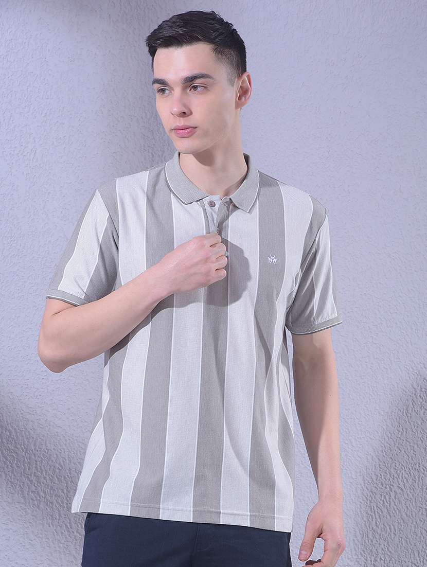 men striped short sleeve t-shirt
