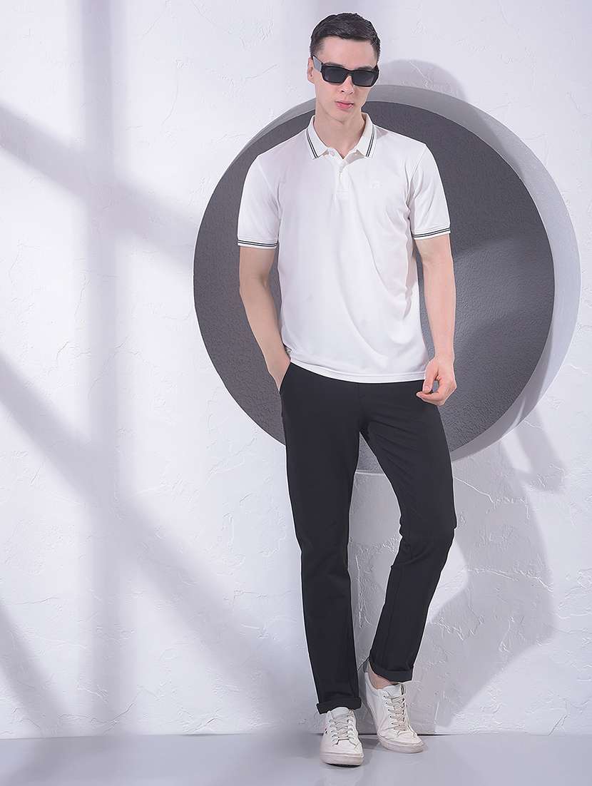 men solid short sleeve regular fit polo t-shirt - 22360620 -  Standard Image - 5