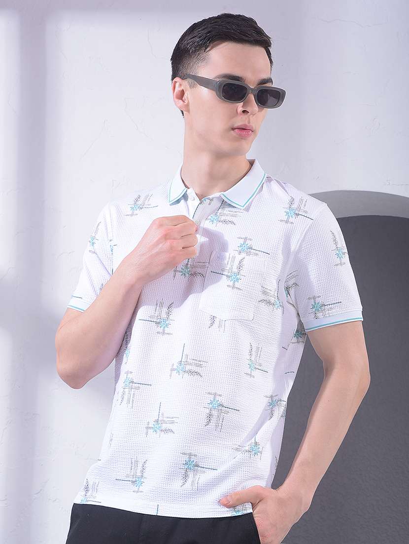 men self design short sleeve t-shirt