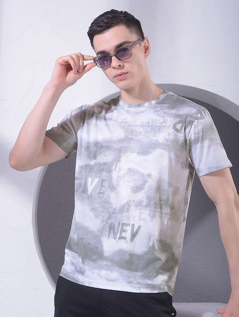 men printed short sleeve t-shirt
