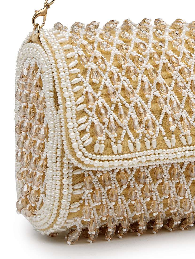 women embellished clutch with strap - 22360670 -  Standard Image - 3