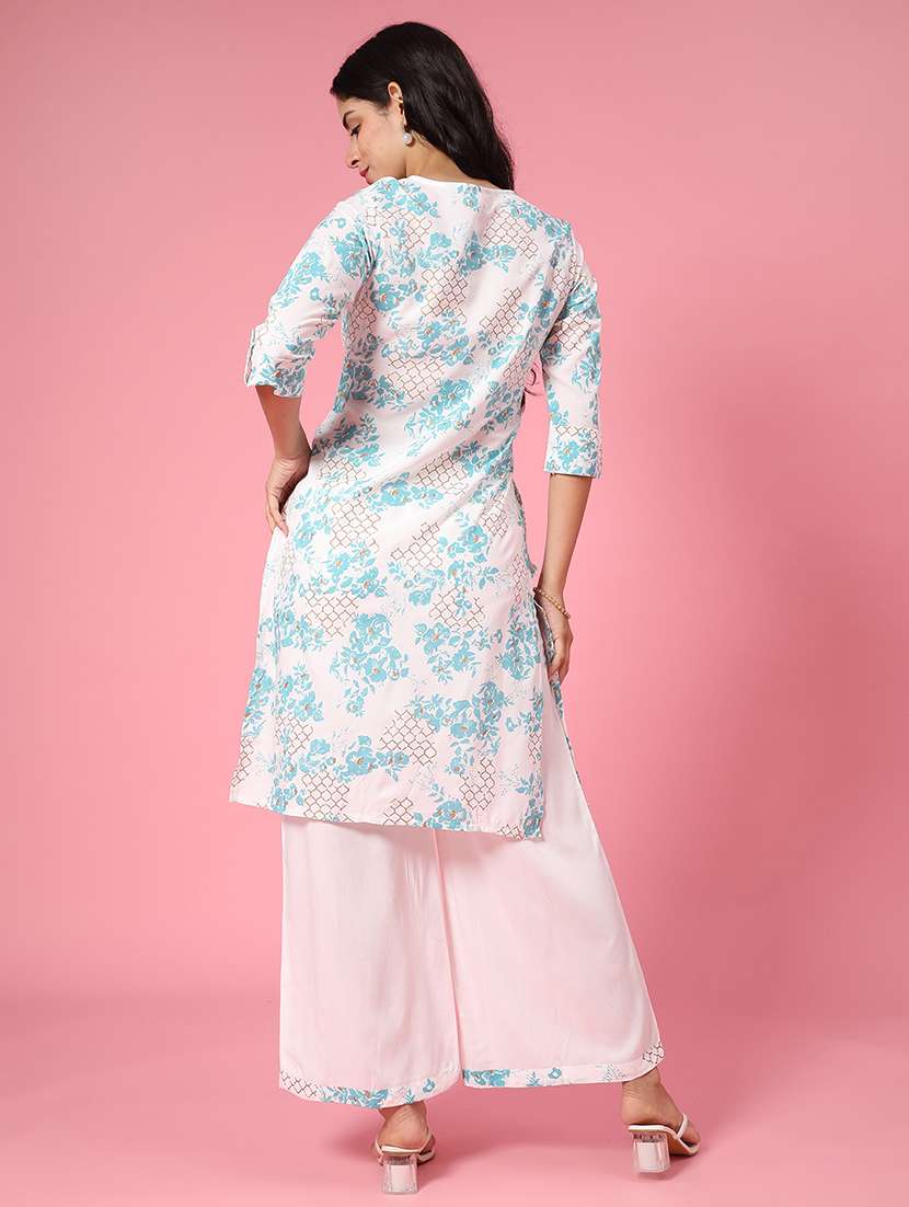women printed round neck co-ord set - 22361320 -  Standard Image - 3