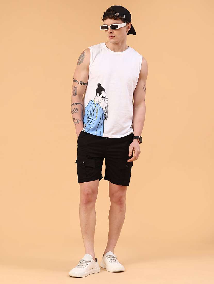 black cotton  short - 22361336 -  Standard Image - 5