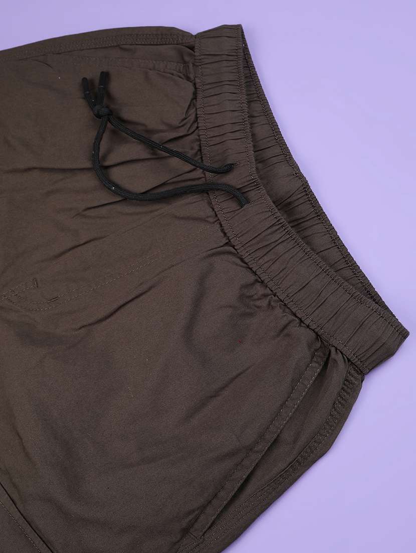 olive cotton  shorts - 22361337 -  Standard Image - 3