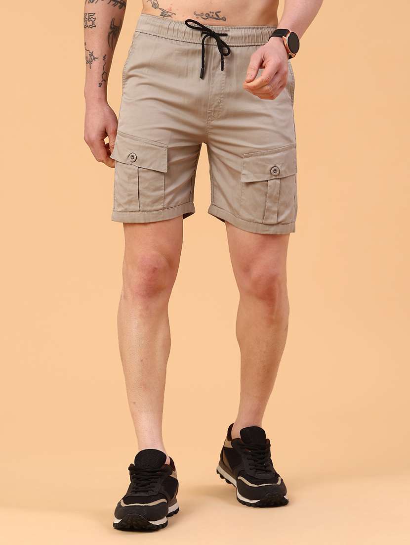 beige cotton  short