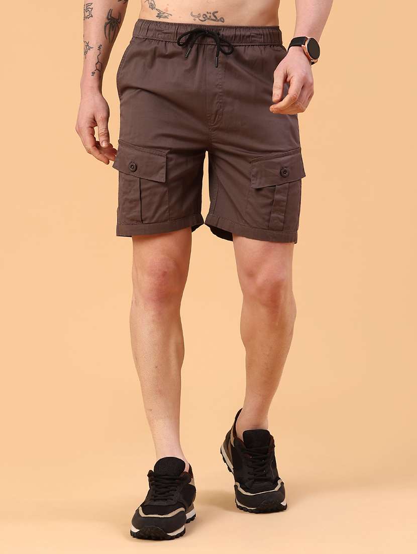 brown cotton  short