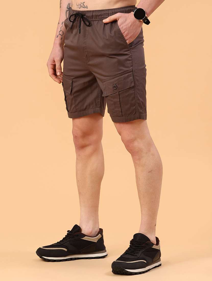brown cotton  short - 22361341 -  Standard Image - 3