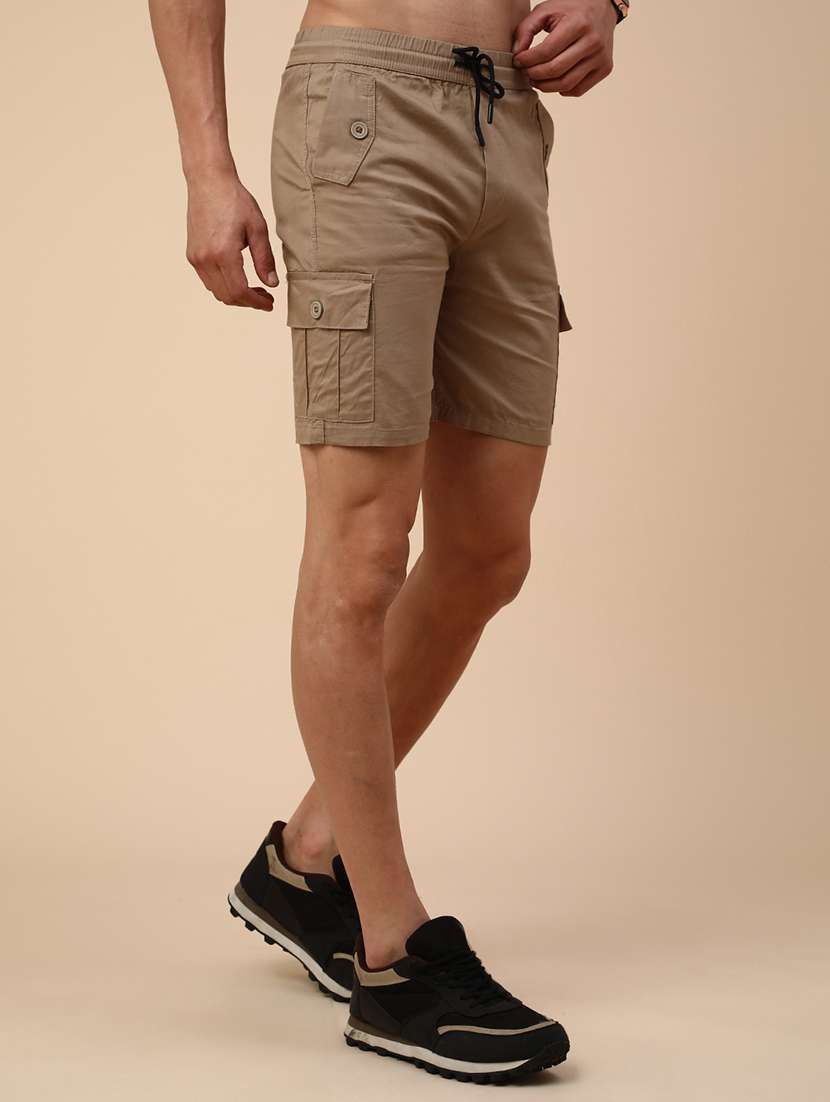 beige cotton  shorts - 22361360 -  Standard Image - 3