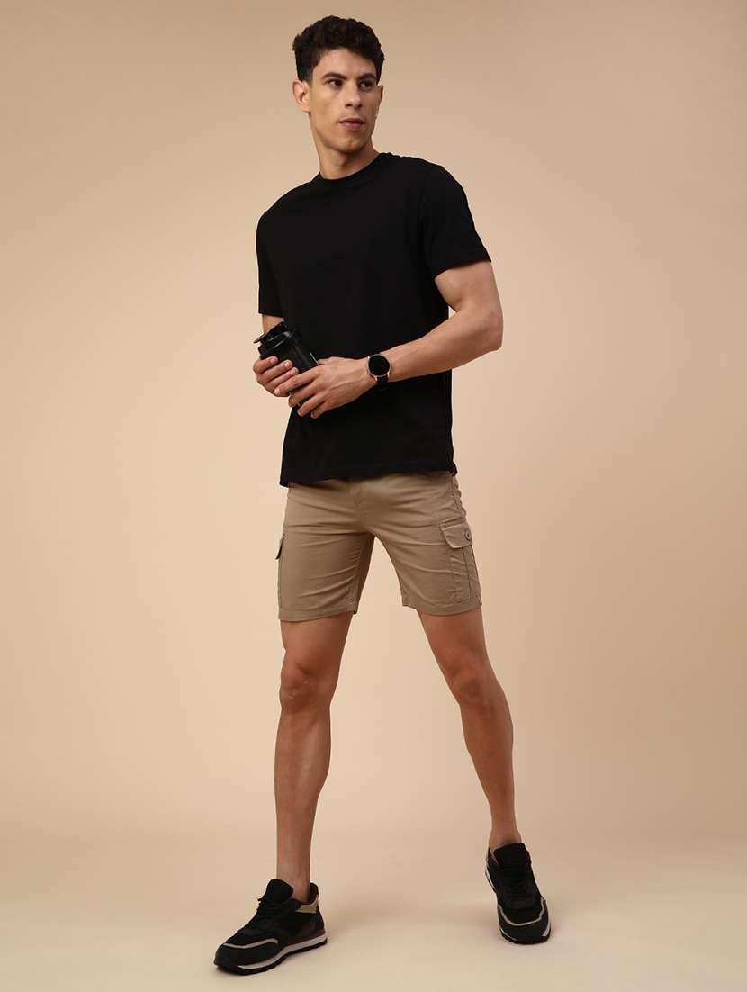 beige cotton  shorts - 22361360 -  Standard Image - 5