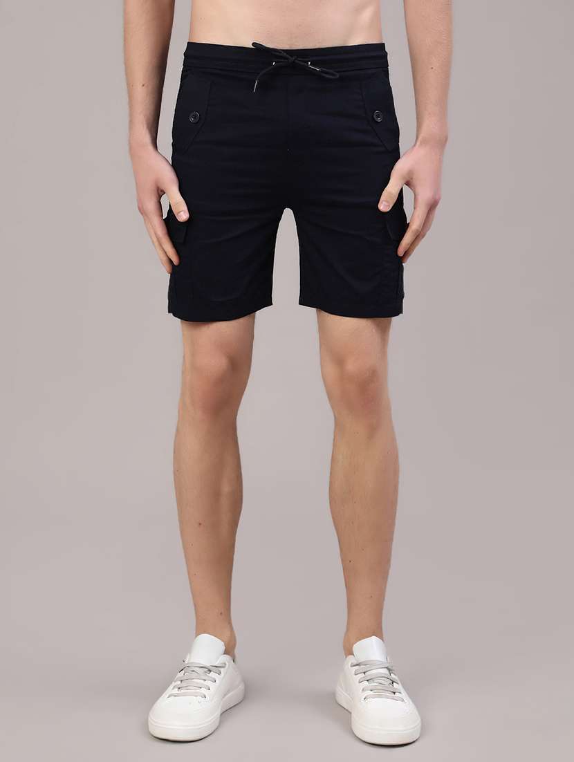 navy blue cotton cargos