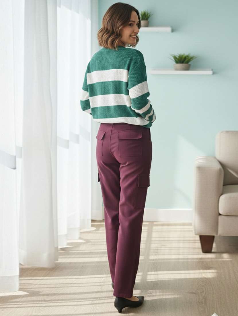 women self designed long sleeve pullover - 22361898 -  Standard Image - 3