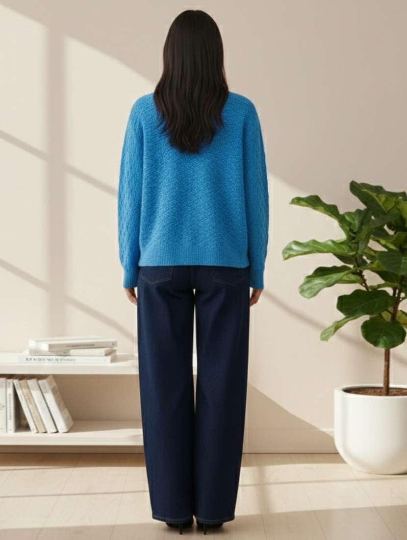 women self designed long sleeve cardigan - 22361925 -  Standard Image - 3