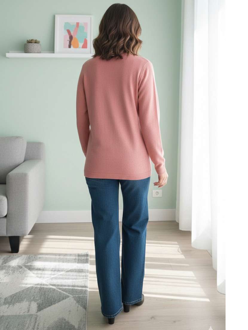 women self designed long sleeve cardigan - 22361933 -  Standard Image - 3