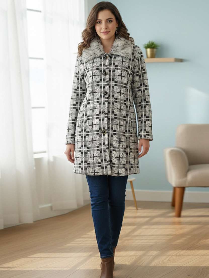 women self designed long sleeve cardigan