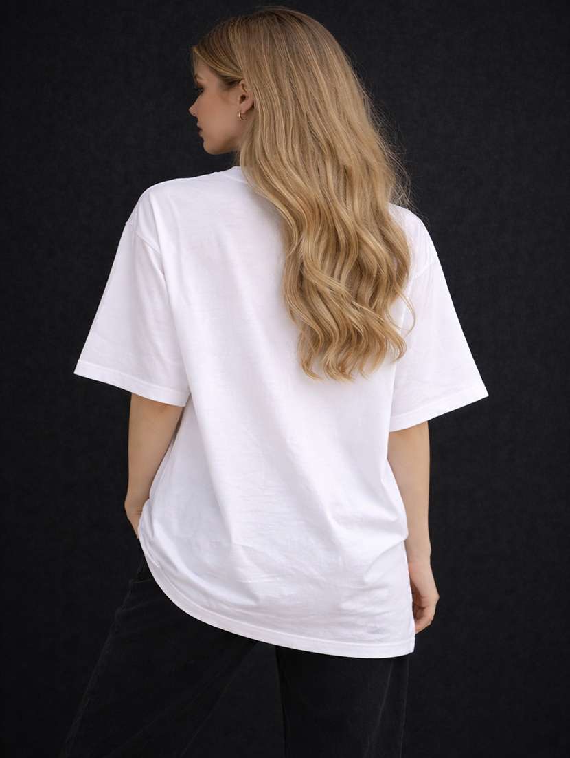 women printed short sleeve oversized t-shirt - 22362028 -  Standard Image - 3