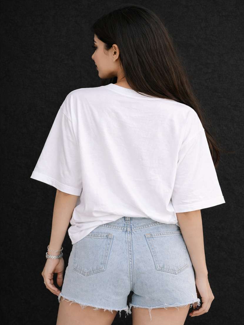 women printed short sleeve oversized t-shirt - 22362029 -  Standard Image - 3