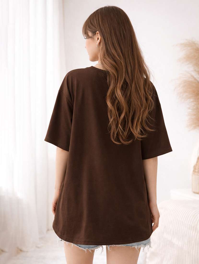 women printed short sleeve oversized t-shirt - 22362039 -  Standard Image - 3