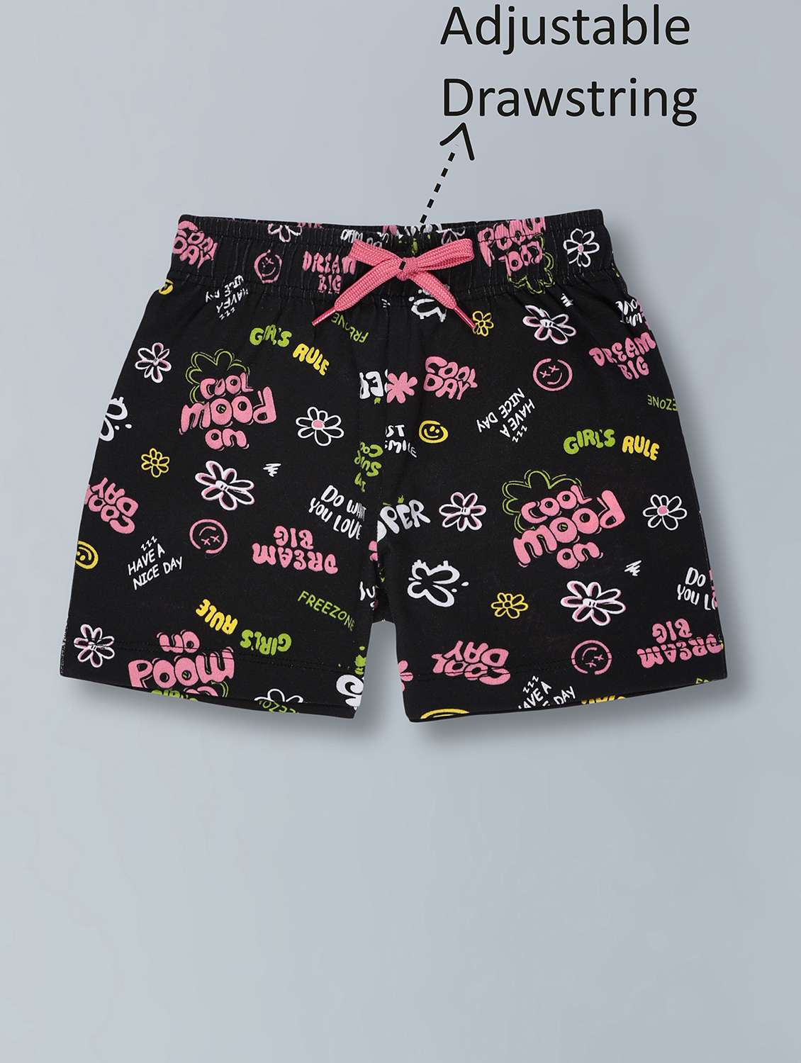 girls pack of 2 printed mid rise shorts  - 22362078 -  Standard Image - 3