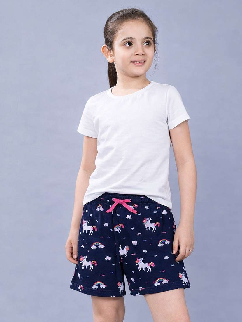 girls pack of 2 printed mid rise shorts  - 22362079 -  Standard Image - 5