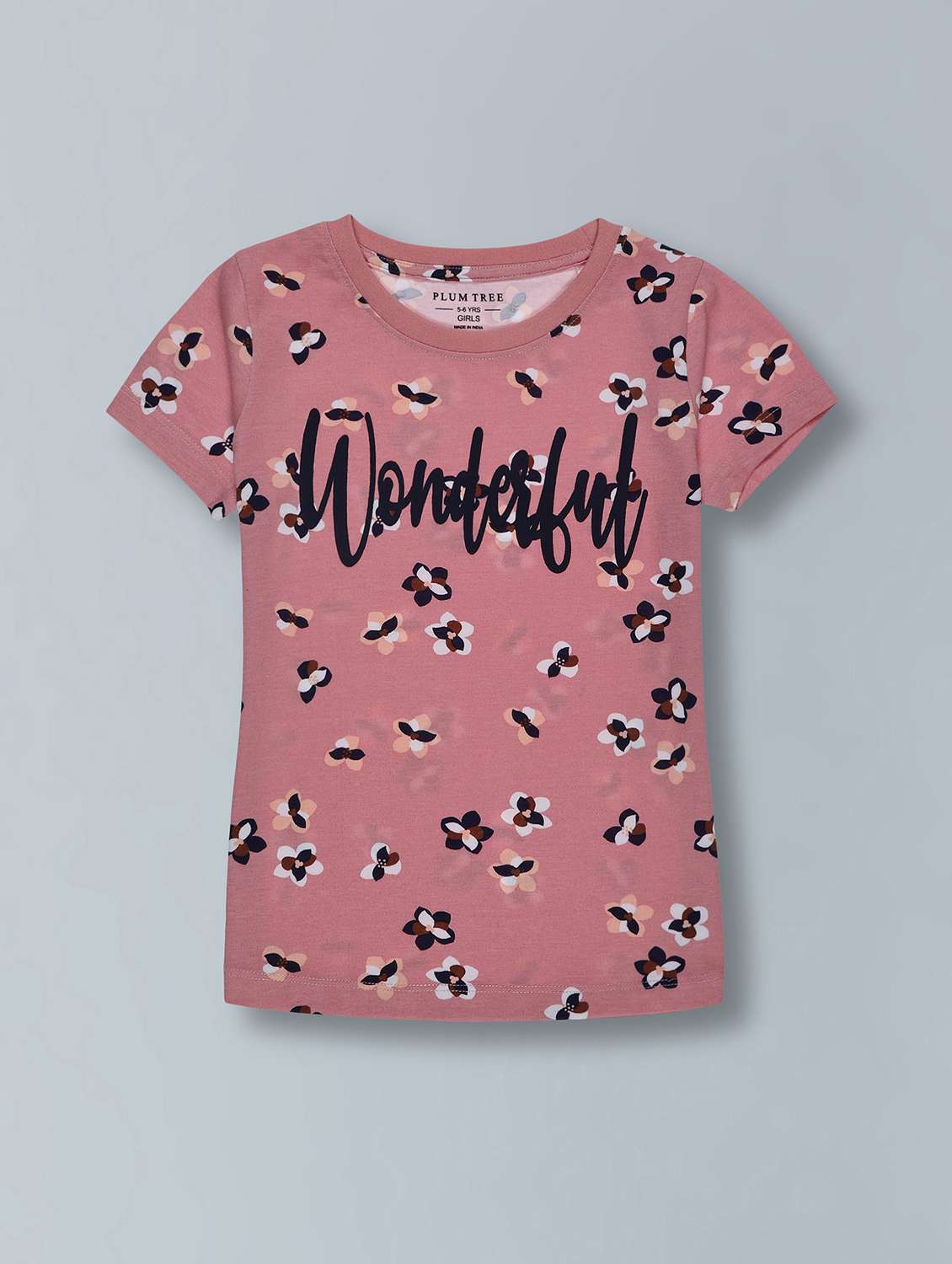 girls printed t-shirt & shorts co-ord set - 22362091 -  Standard Image - 3