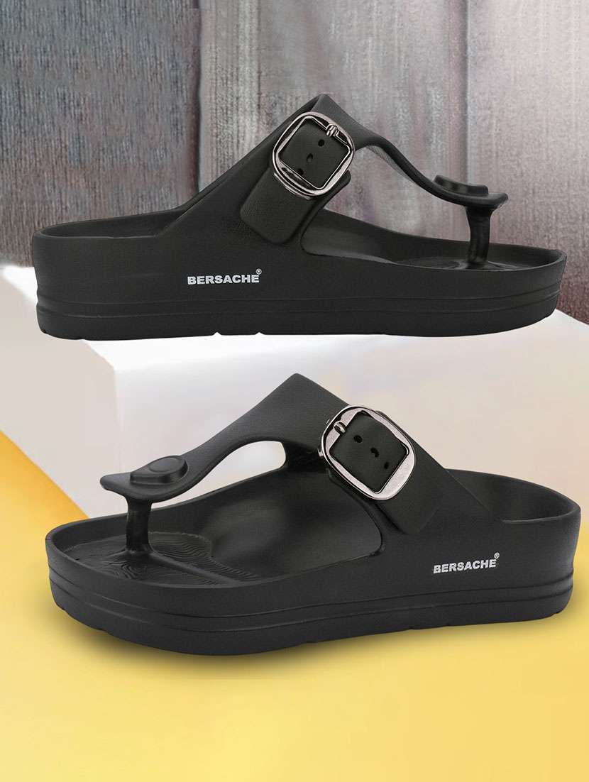 men black slip on sandal
