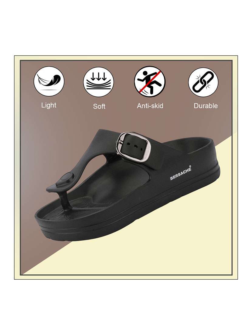 men black slip on sandal - 22362095 -  Standard Image - 3
