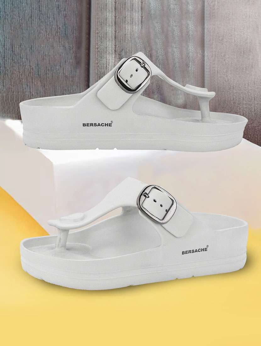 men solid slip on sandal