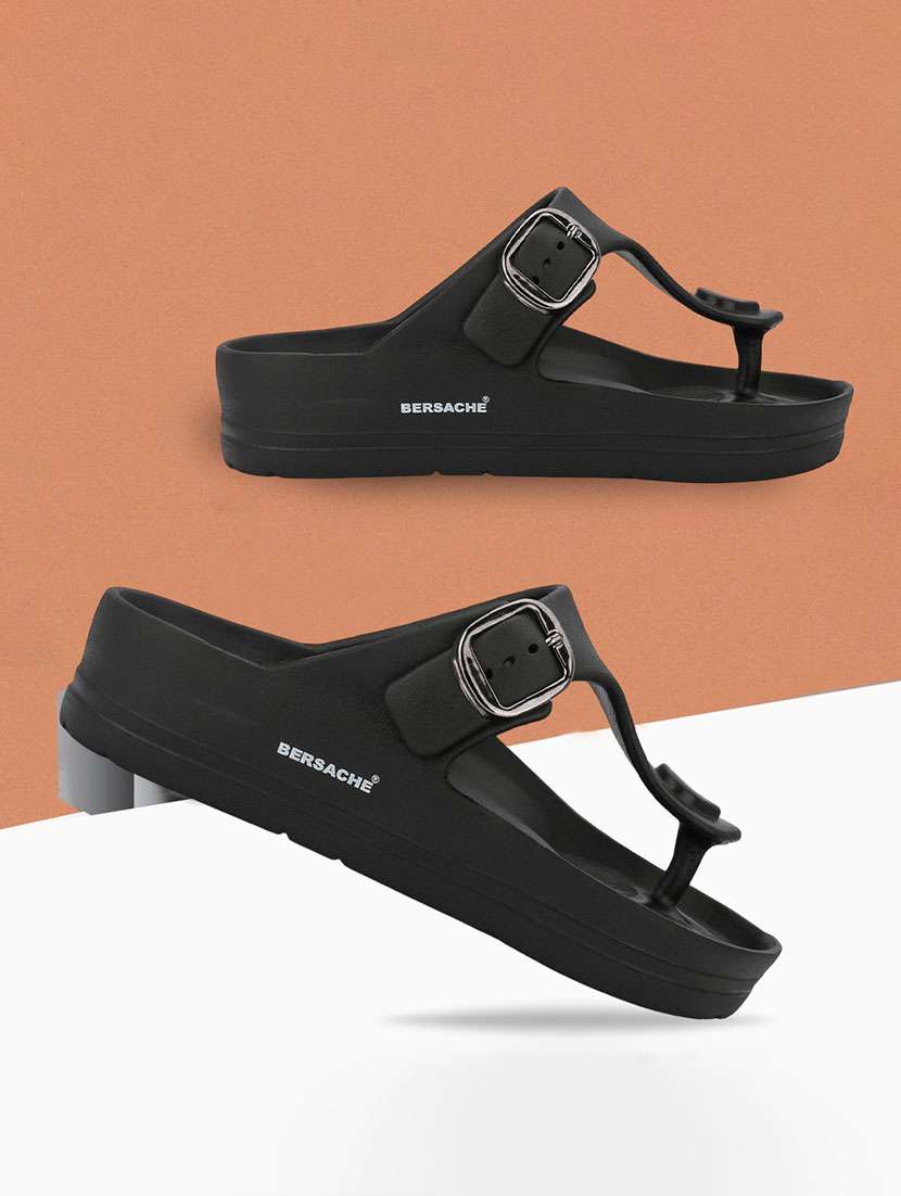 men solid slip on sandal