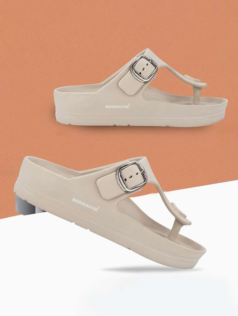 men solid slip on sandal