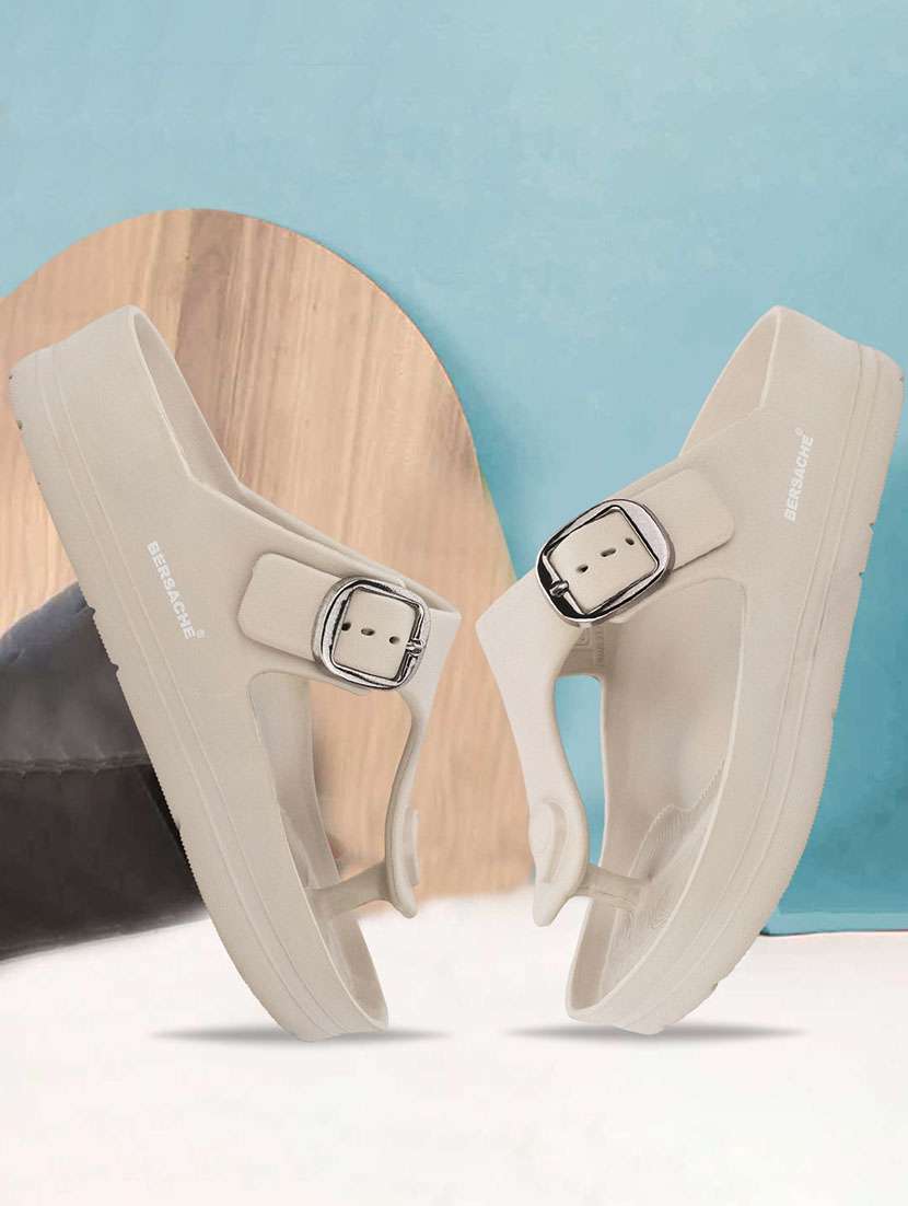 men solid slip on sandal